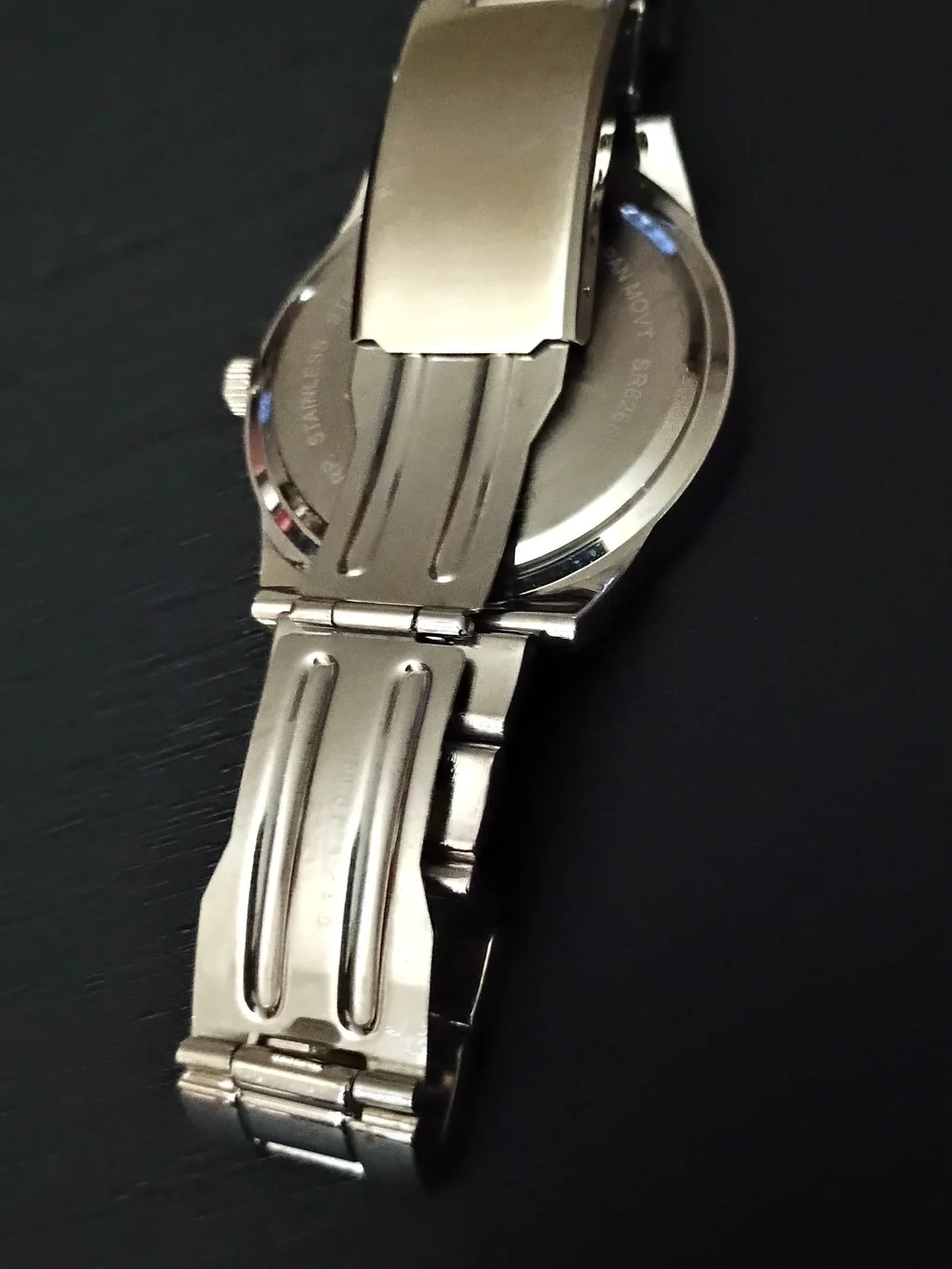 IZOD Men’s Black Dial Silver Bracelet Watch